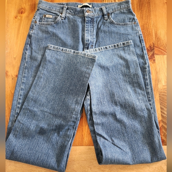Lee Relaxed Straight Leg Womens Jeans Size 10 Long. Great Jeans - Picture 6 of 6
